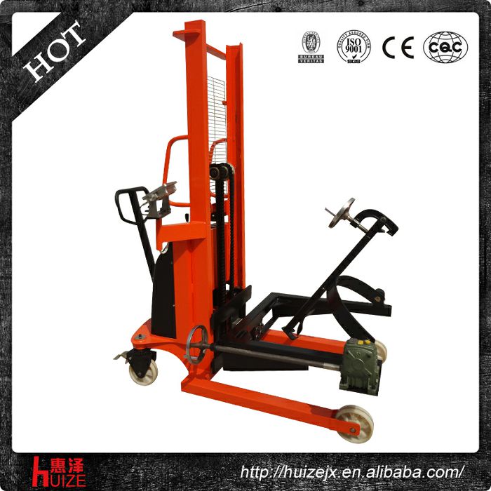 半電動(dòng)稱(chēng)重油桶車(chē)夾鐵桶
